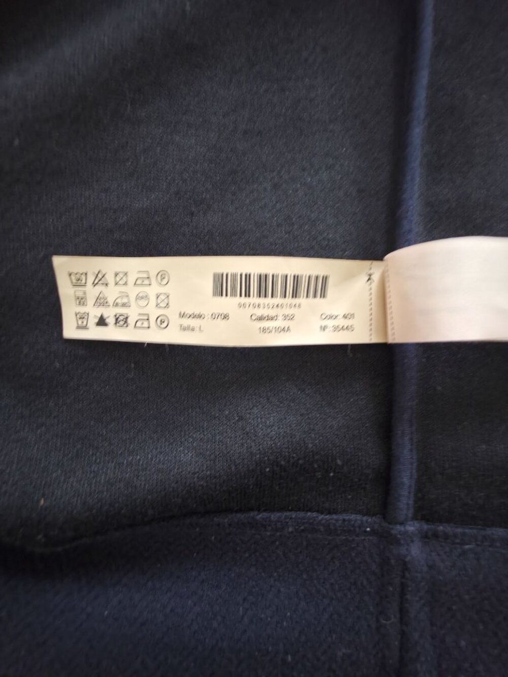Massimo Dutti Full-Zip Navy-Blue Lightweight Short Jacket Men's Sz L - Picture 8 of 9